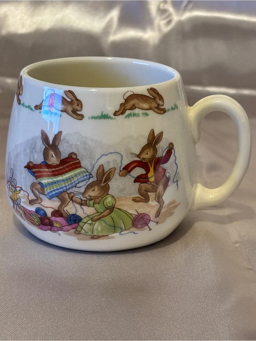Set of 2 Vintage Royal Doulton Bunnykins Fine Bone Child’s Mugs